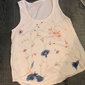 LUCKY brand embroidered tank